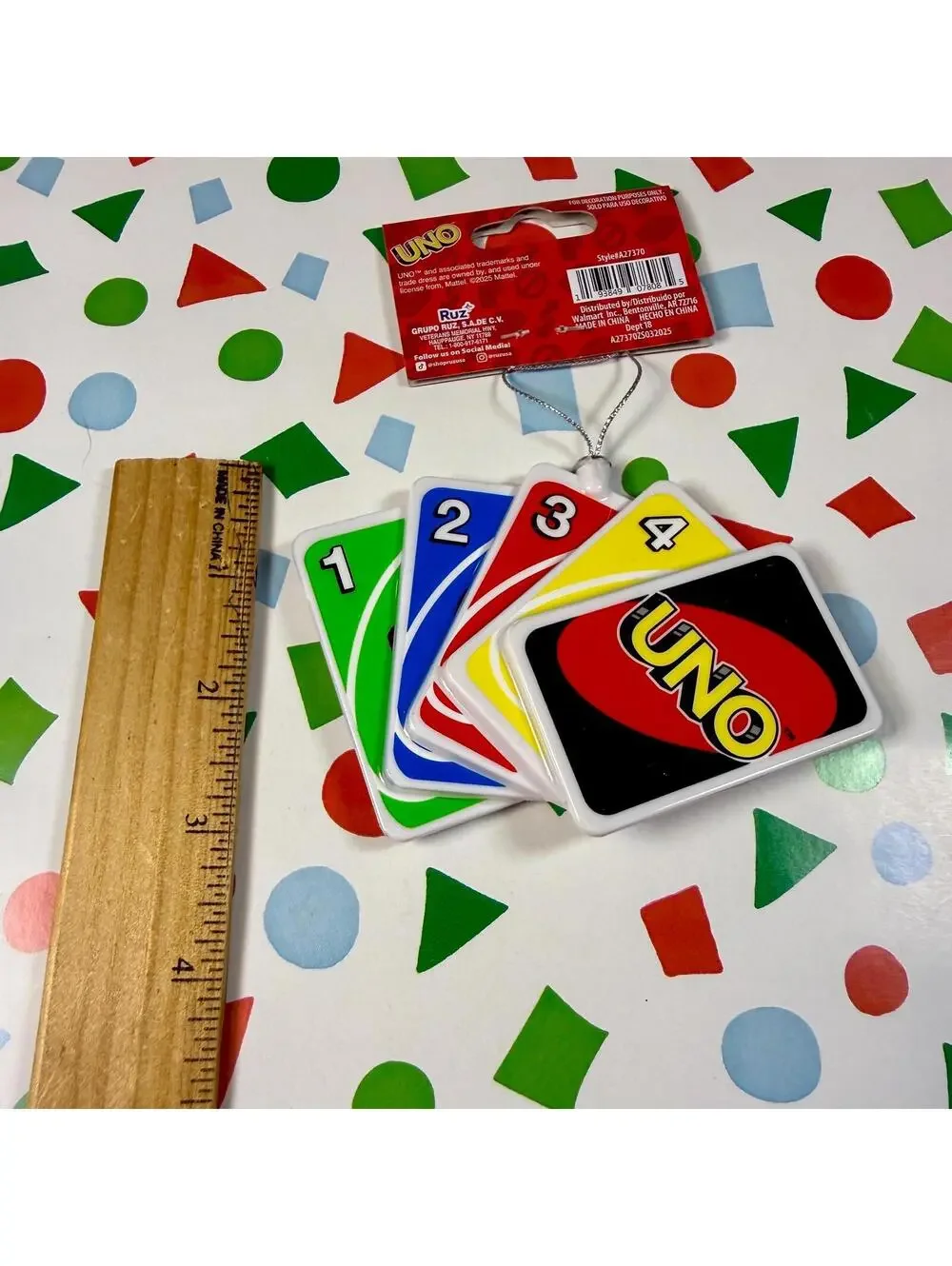 Uno! Card Game Ornament - Ruz - New with Tags